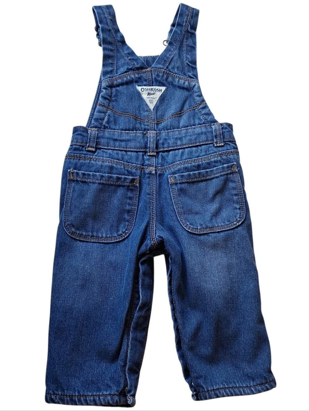 OshKosh B'gosh Dark Blue Denim Overalls Size 9 Months